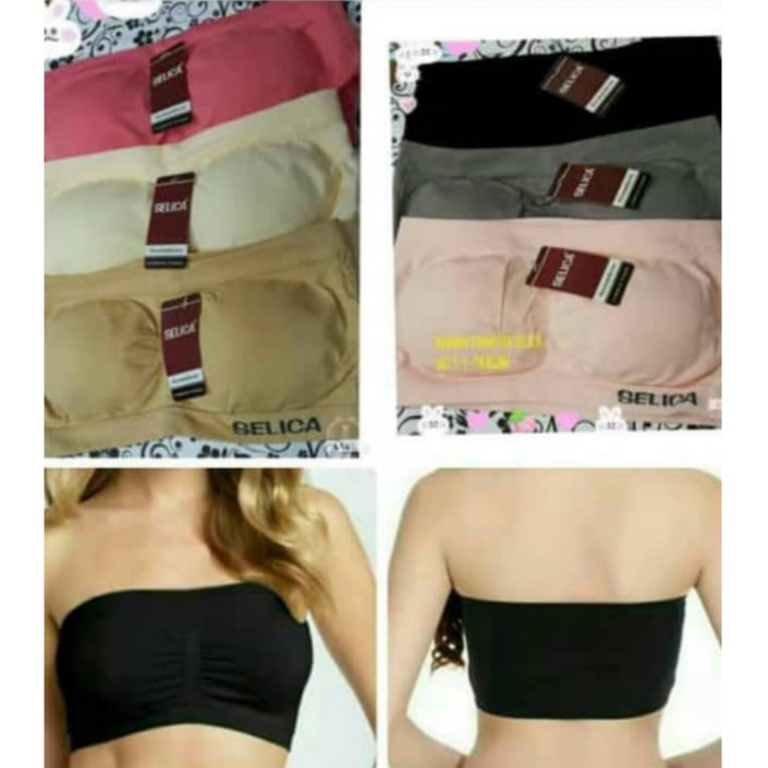 Jual Bra Kemben 754 Selica Tanpa Tali Stretch Mengikuti Body + Busa ...