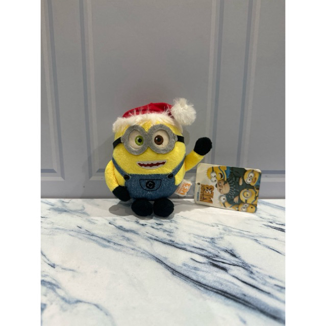 jual-bob-minions-christmas-edition-plush-doll-keychain-despicable-me