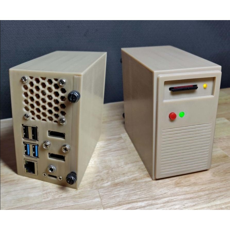 Jual Raspberry Pi 4 Case Retro Tower Desktop Casing - A3D | Shopee ...