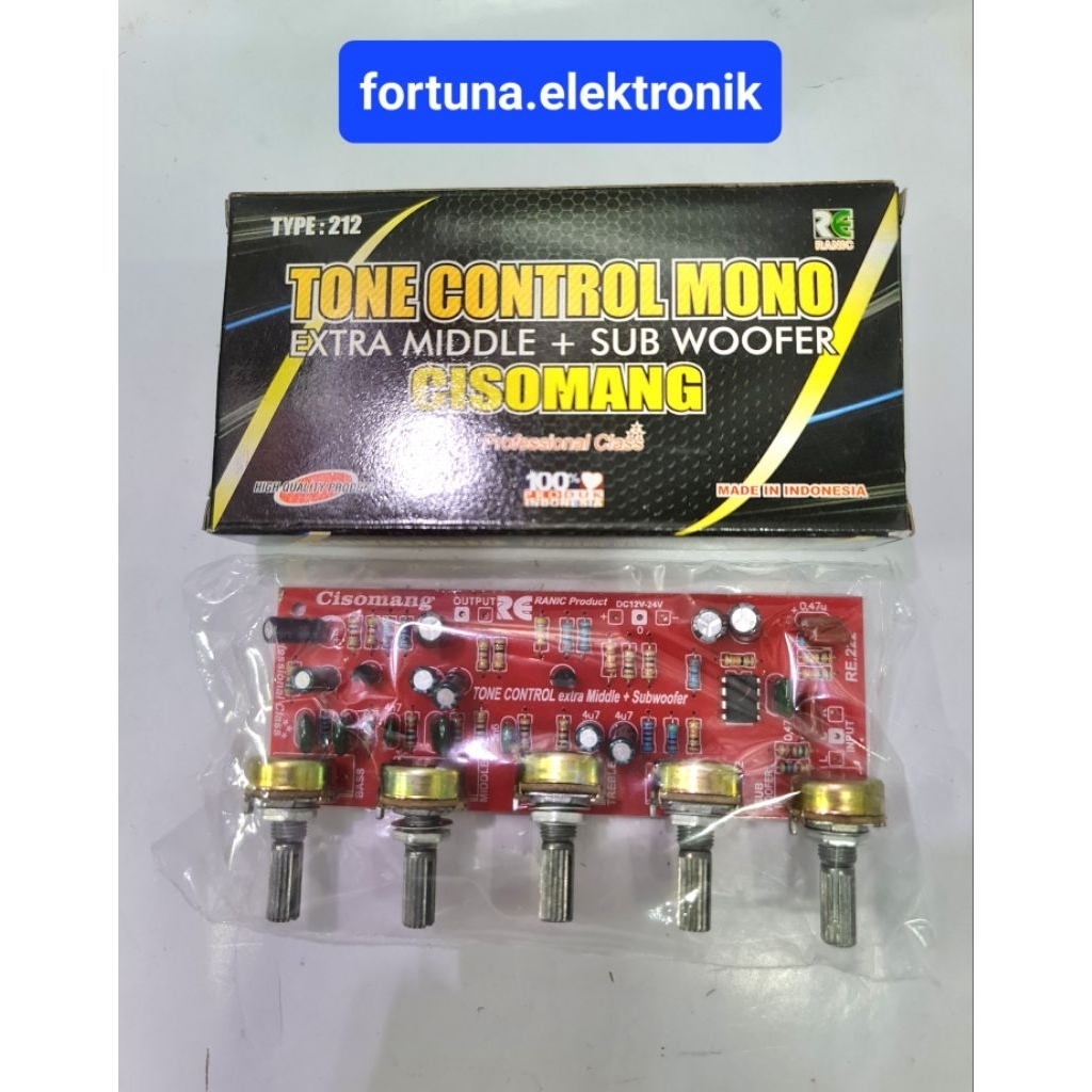 Jual RANIC TONE CONTROL MONO MIDLE,SUBWOOFER 5 POTENSIO CISOMANG TYPE ...