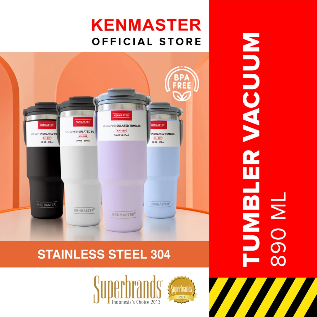 Jual Kenmaster Tumbler Portable Stainless 890 ML - KM-089 / Vacum ...