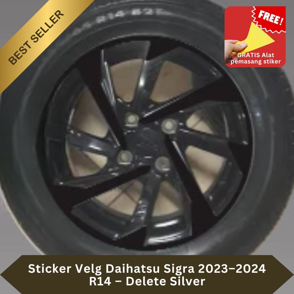 Jual Sticker Velg Daihatsu Sigra 2023–2024 R14 – Delete Silver | Shopee ...