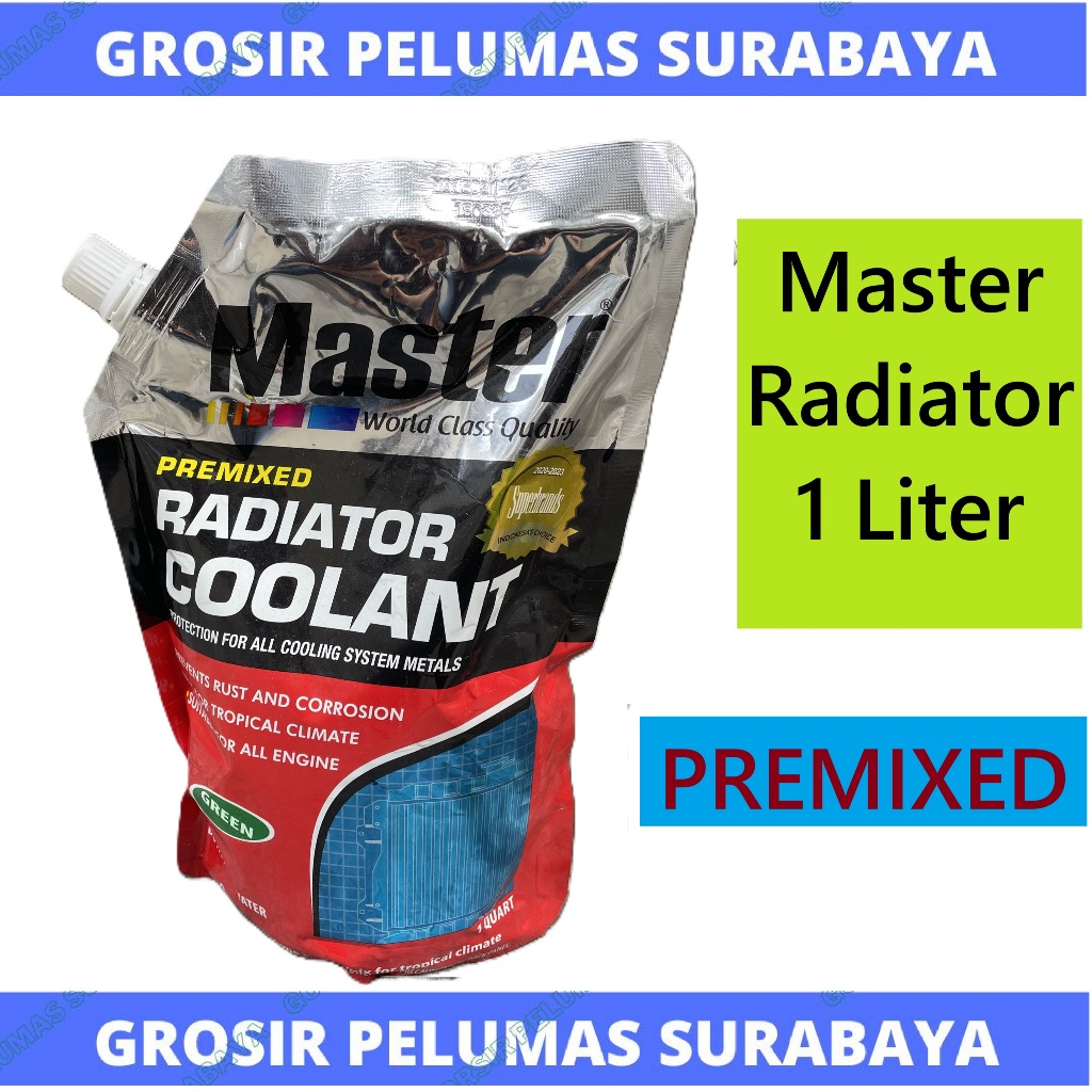 Jual MASTER Radiator Coolant PREMIXED 1Liter Master PREMIX coolant Air ...