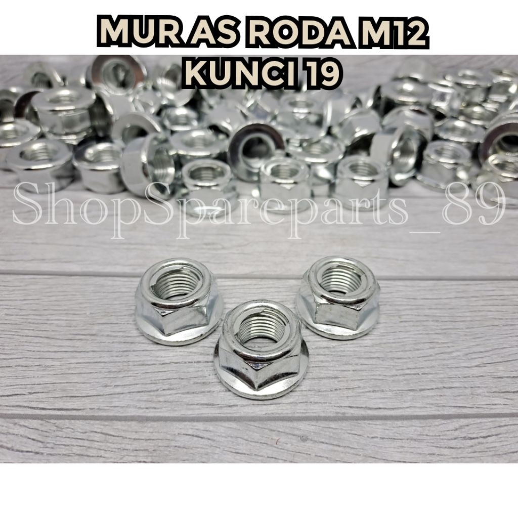 Jual MUR AS RODA MOTOR M12 KUNCI 19 / MUR AS RODA M12 KUNCI 19 | Shopee ...