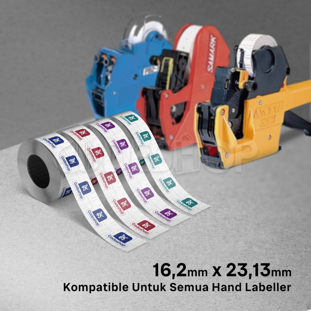 Jual Kertas Label Handlabel PB-230 16x23 mm Custom HVS Satu Warna ...
