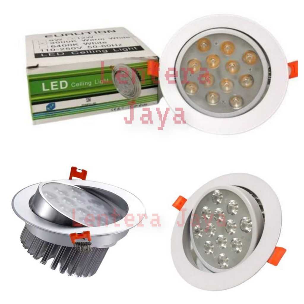 Jual Lampu Downlight Panel LED 12w 12 Watt 12 W 12watt Inbow 12 Mata ...