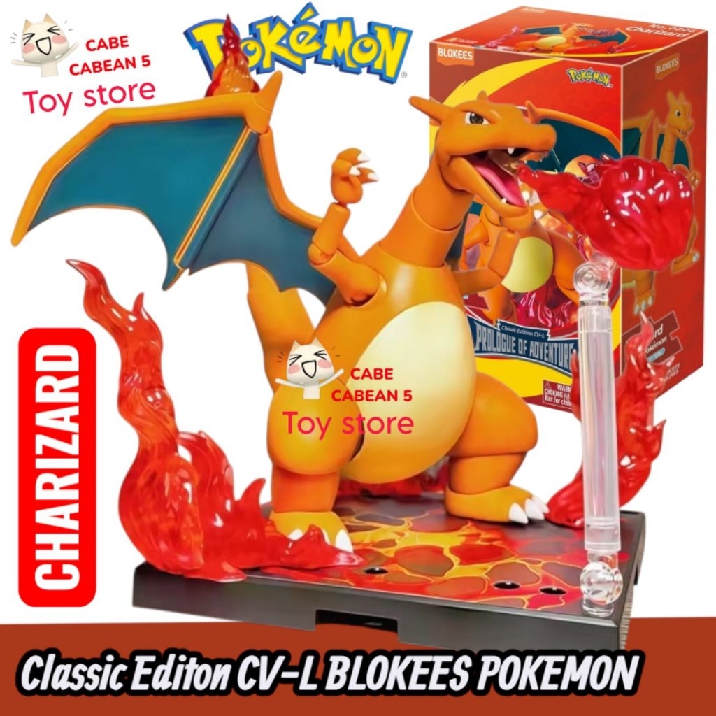 Jual Blokees Pokemon Classic Edition L CV-L Charizard Model Kit ...