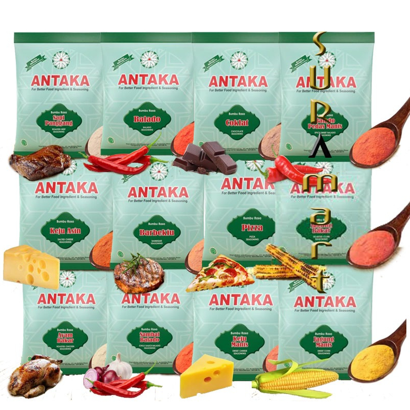 Jual (10pcs x 100 gr) ANTAKA Bumbu Tabur Instant Penyedap Rasa Untuk ...