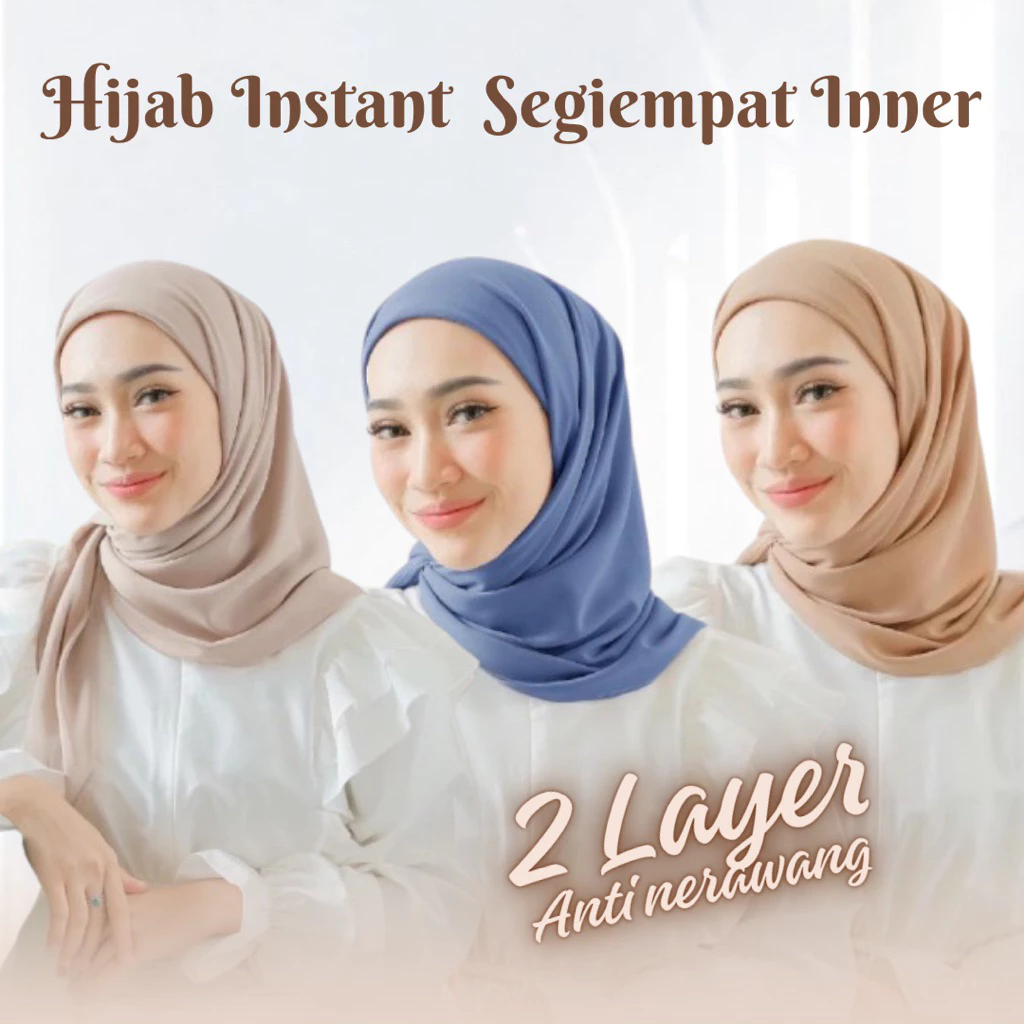 Hijab Segiempat Instan
