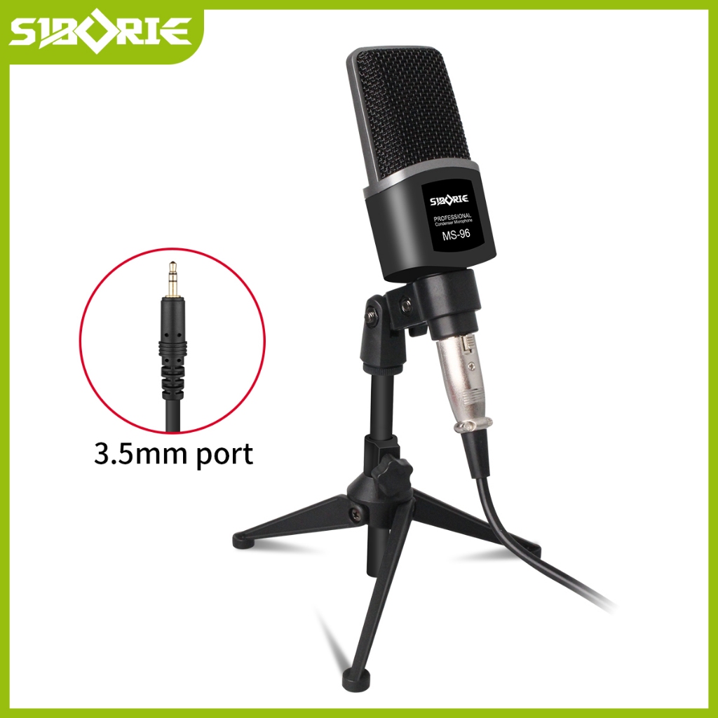 Jual Siborie MS96 Mic Condenser Professional Microphone 3.5mm Port Live ...