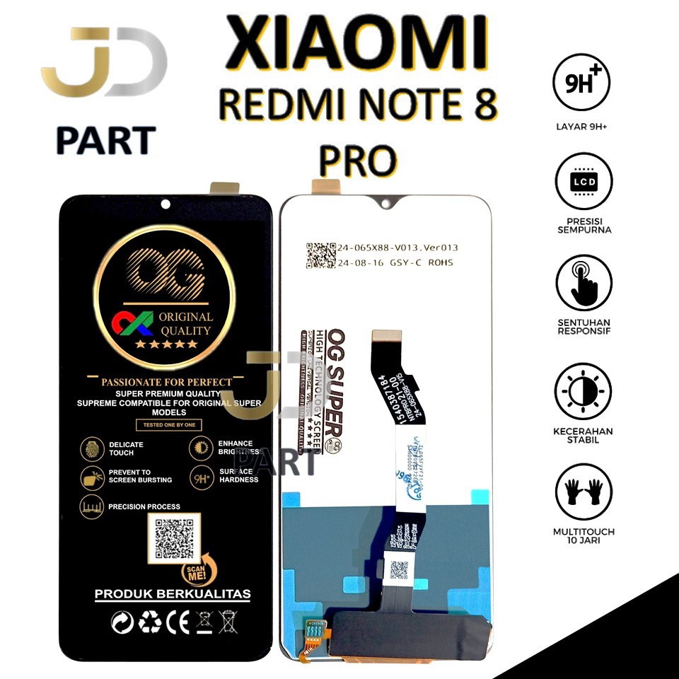 Jual LCD XIAOMI REDMI NOTE 8 PRO FULLSET TOUCHSCREEN | Shopee Indonesia