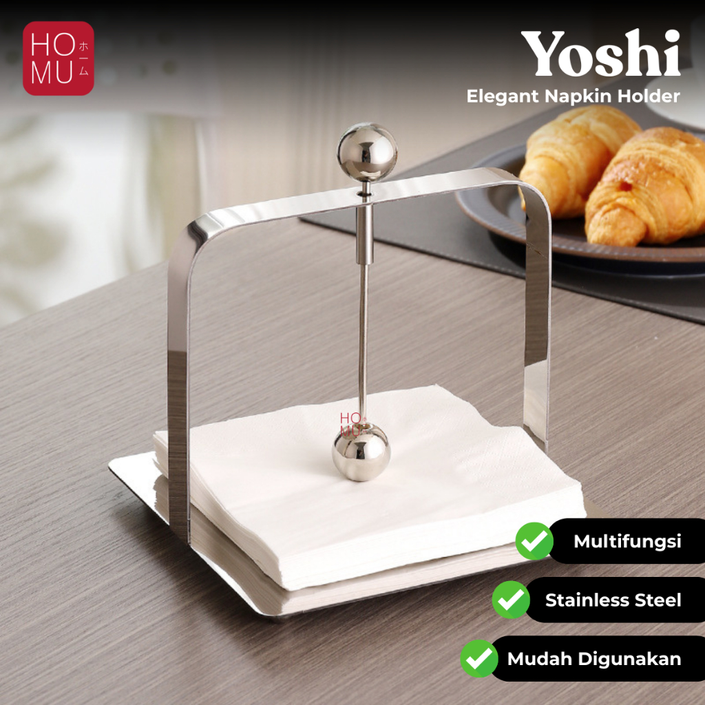 Jual HOMU YOSHI Aesthetic Table Tissue Holder Plate Tempat Tisu Meja ...