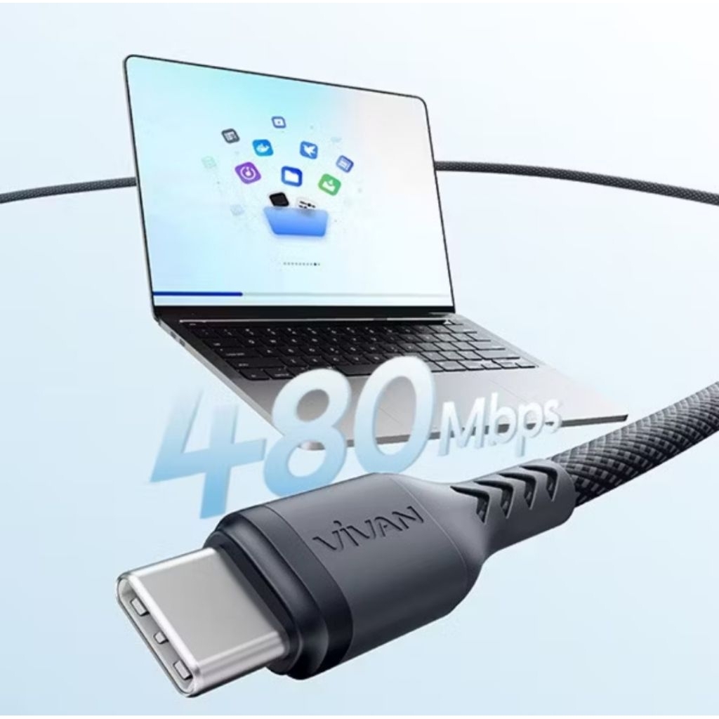 Jual (1PCS) VIVAN VBUS Kabel Data Anyaman Micro USB / Type-C ...