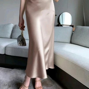 ARUNIKA Rok Satin Midi Panjang 95cm Skirt Mermaid Premium Rok Satin Impor Bawahan Wanita