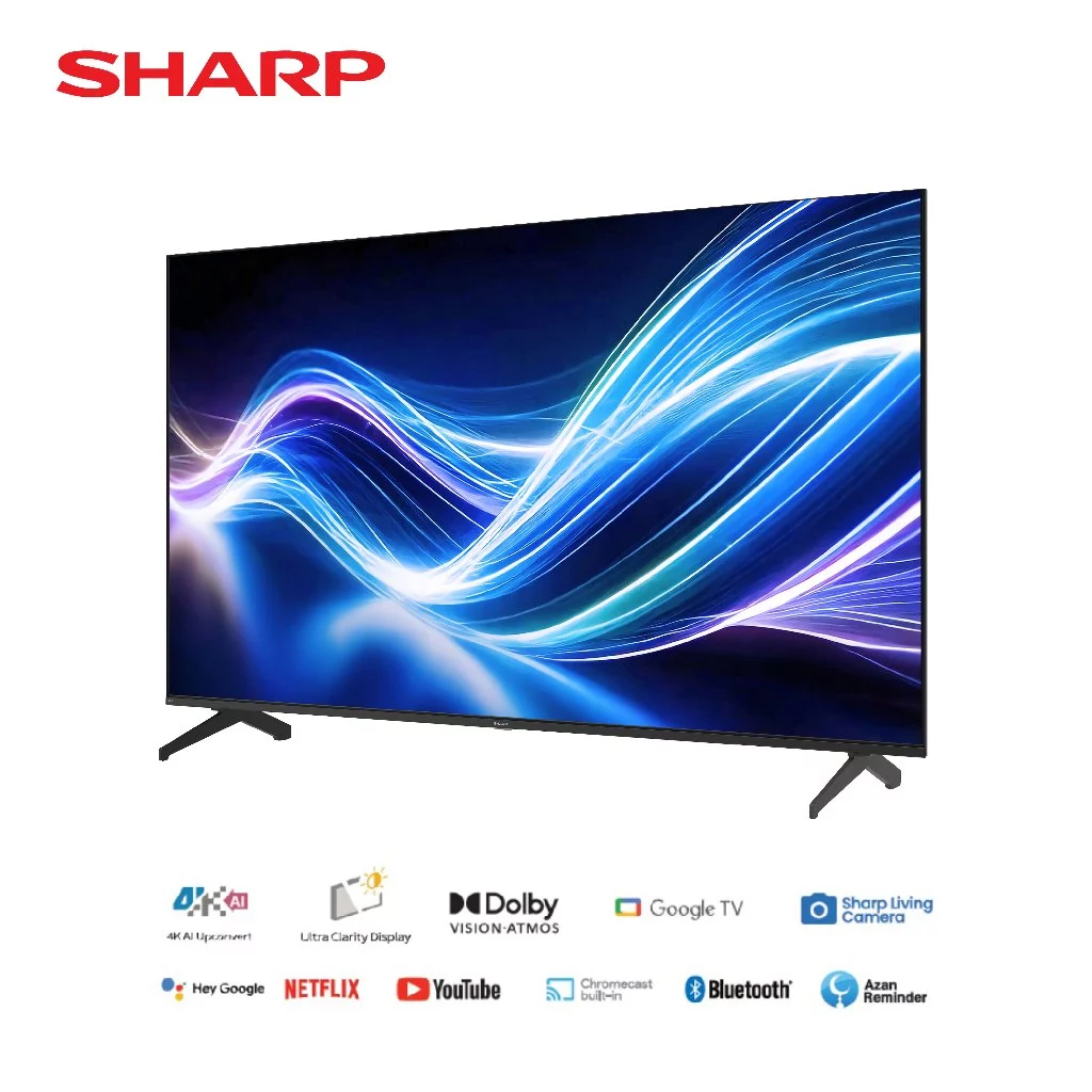 Jual Sharp 75 inch 4K Frameless Google TV 4T-C75HJ6000i UHD (2025 ...