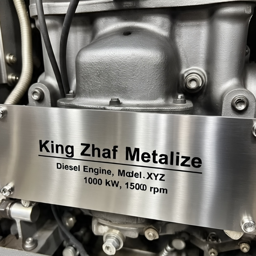 Jual Nameplate Diesel & Genset Engine Stainless Steel Etching & Anodize ...
