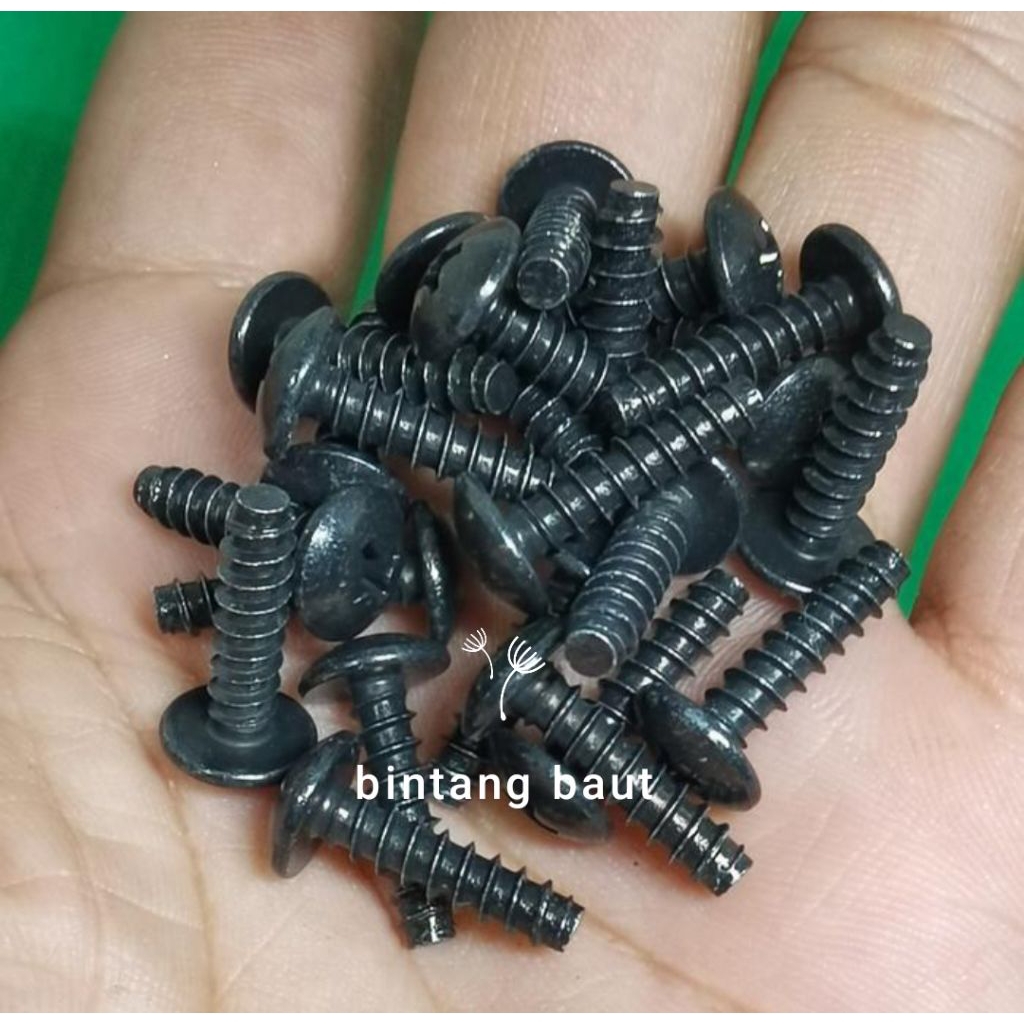 Jual Baut Body cacing M4x15 Hitam Honda asli | Shopee Indonesia