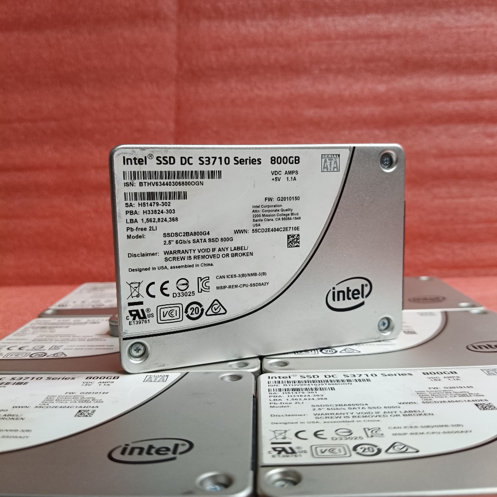 Jual SSD Intel 800Gb SATA 6.0Gbps 2.5inch DC S3710 SERIES FOR ALL