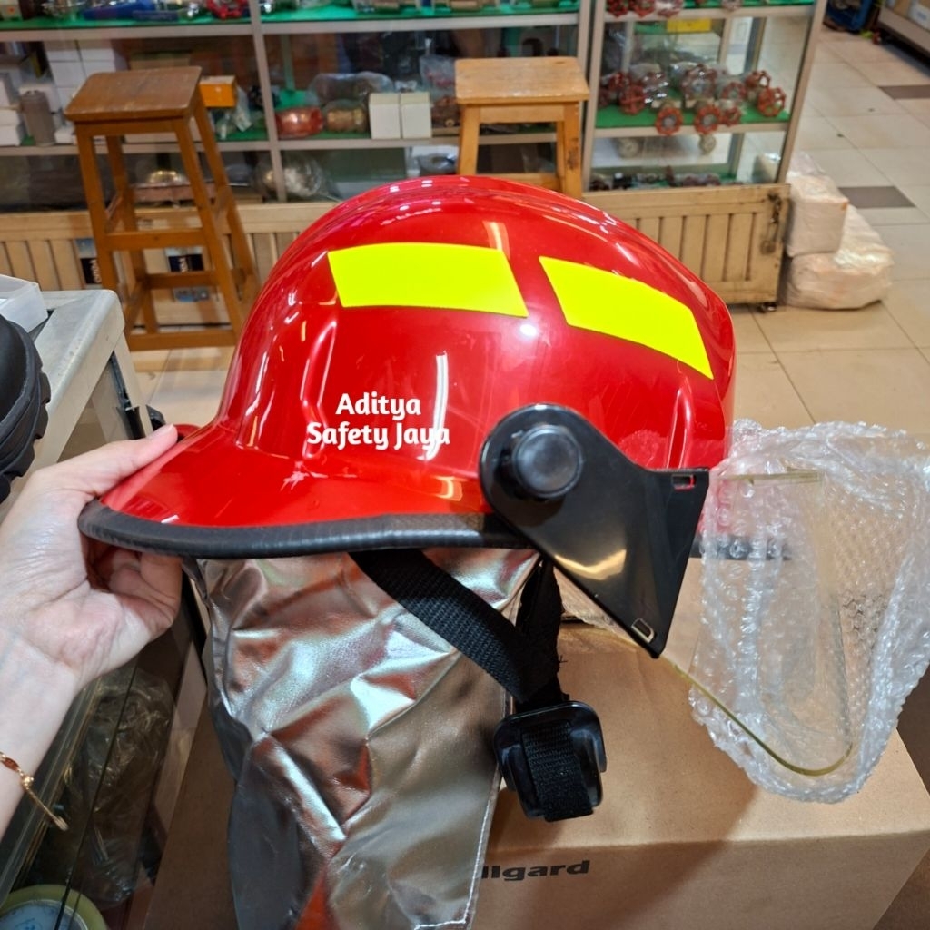 Jual Helm Pemadam SOS Fulgard Bersertifikat Lab Damkar / Fire Helmet ...