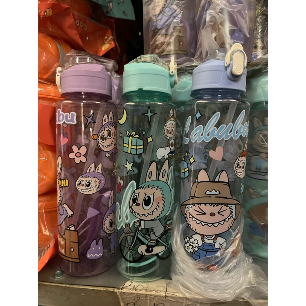 Jual Botol Minum Karakter labubu Botol Minum 900Ml/Botol Minum Viral ...