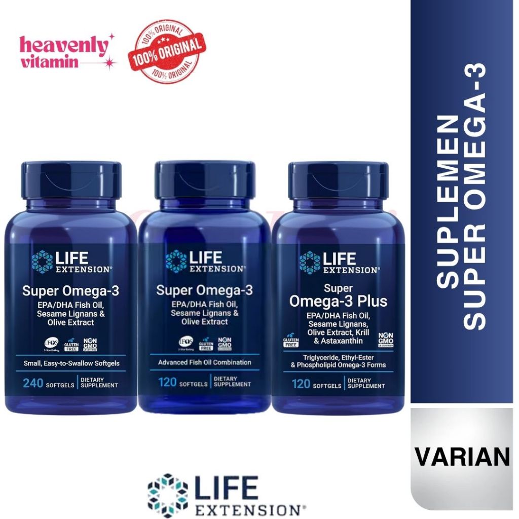 Jual Life Extension Super Omega-3 EPA/DHA Fish Oil, Sesame Lignans ...