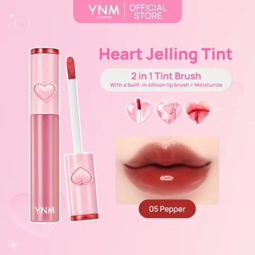 YNM Heart Jelling Tint 2 In 1 Tint Brush Korea Warna Natural Melembabkan Glossy Stain Tidak