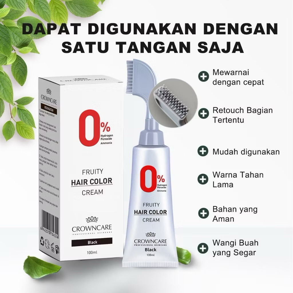Jual Crowncare Pewarna Rambut - Hair Coloring Cream Alami | Pewarna ...