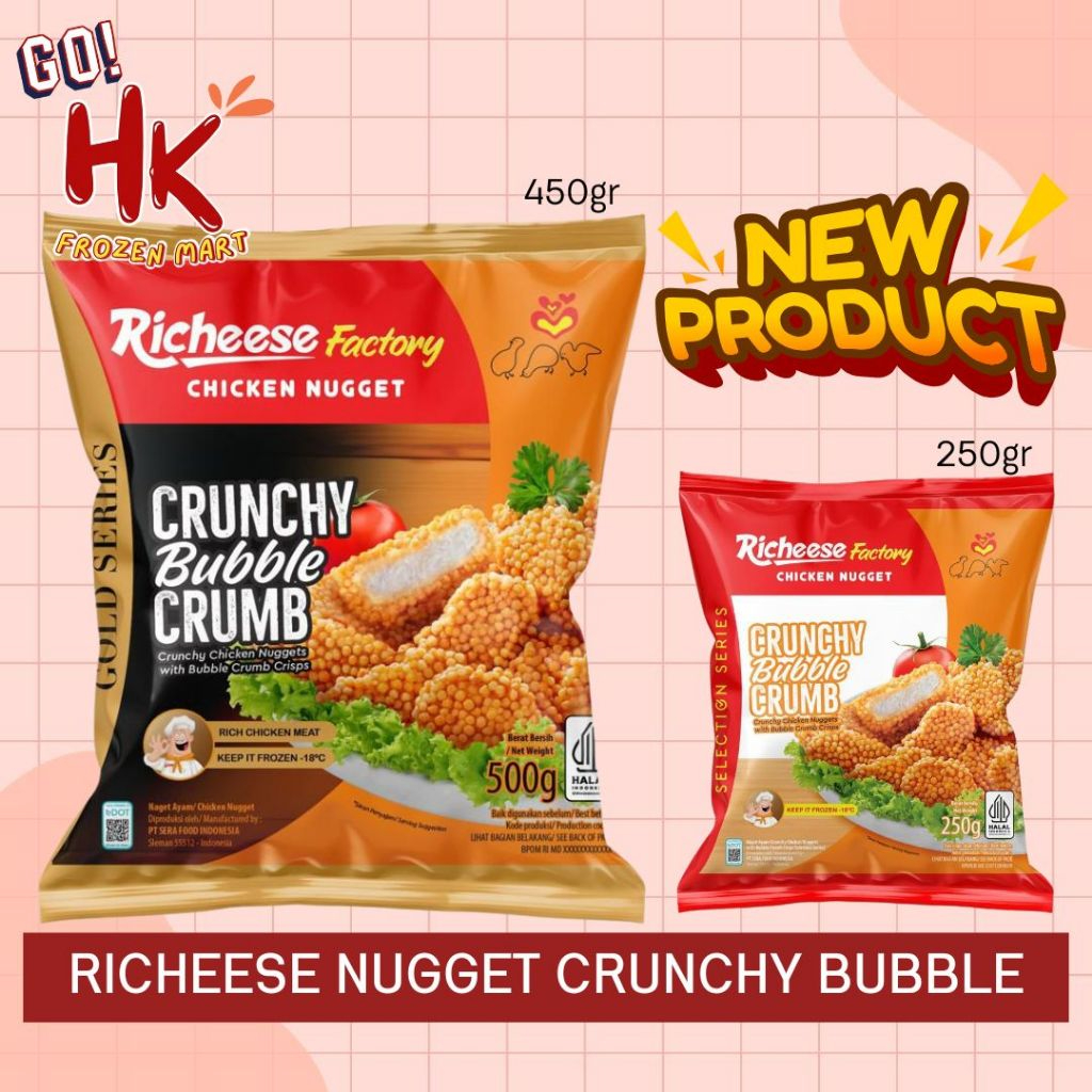 Jual Richeese Factory Crunchy Bubble Crumb 125gr 250gr & 450gr ...
