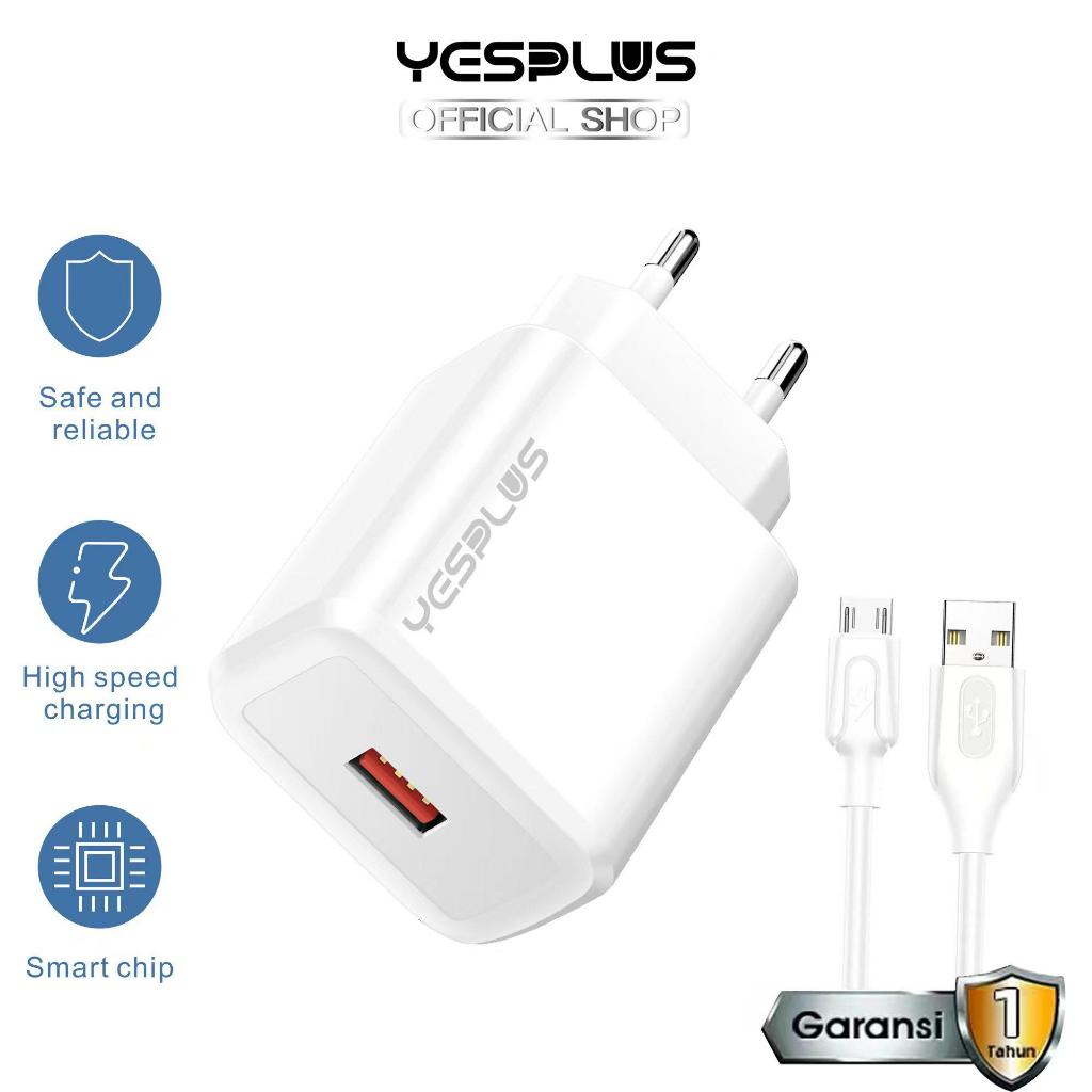 Jual Charger YESPLUS YS-1119 USB 2.4A Charger Micro Adaptor Fast ...
