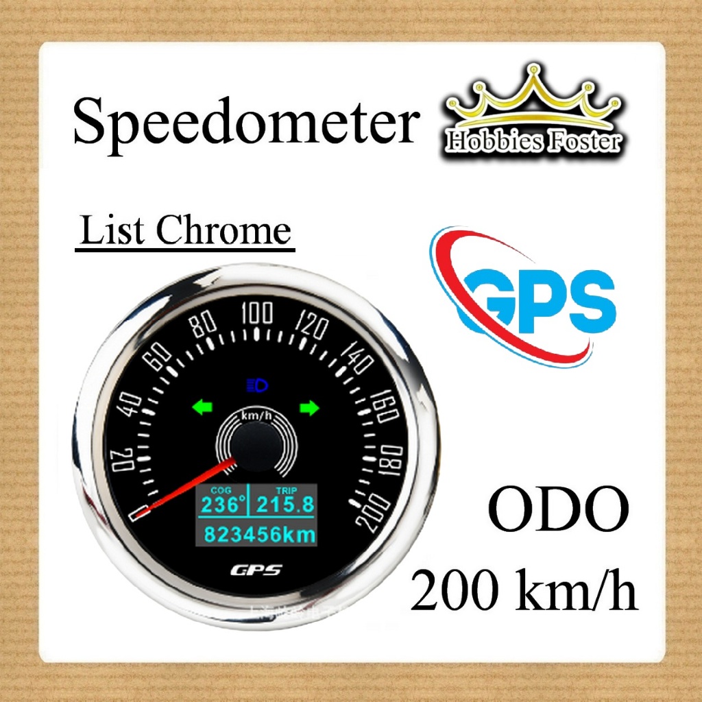 Jual Speedometer RETRO GPS Tacho SPEED RPM Gauge Motor Custom Neo ...