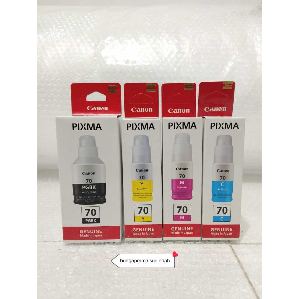 Jual 1Set TINTA CANON 70 GI70 For Printer G5070 G6070 GM2070 GM4070 ...
