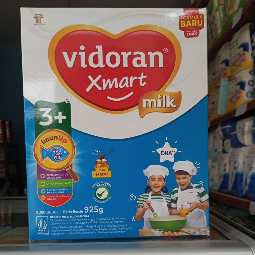 Jual Vidoran Xsmart Milk 3+ Rasa Madu netto 925 gram | Shopee Indonesia