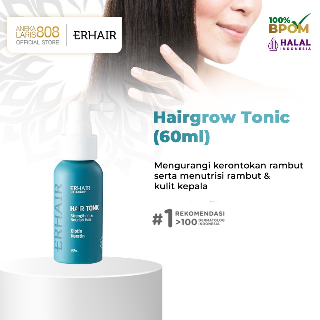 Jual Tonik Rambut Rontok ERHA ERHAIR Hairgrow Tonic with Keratin ...