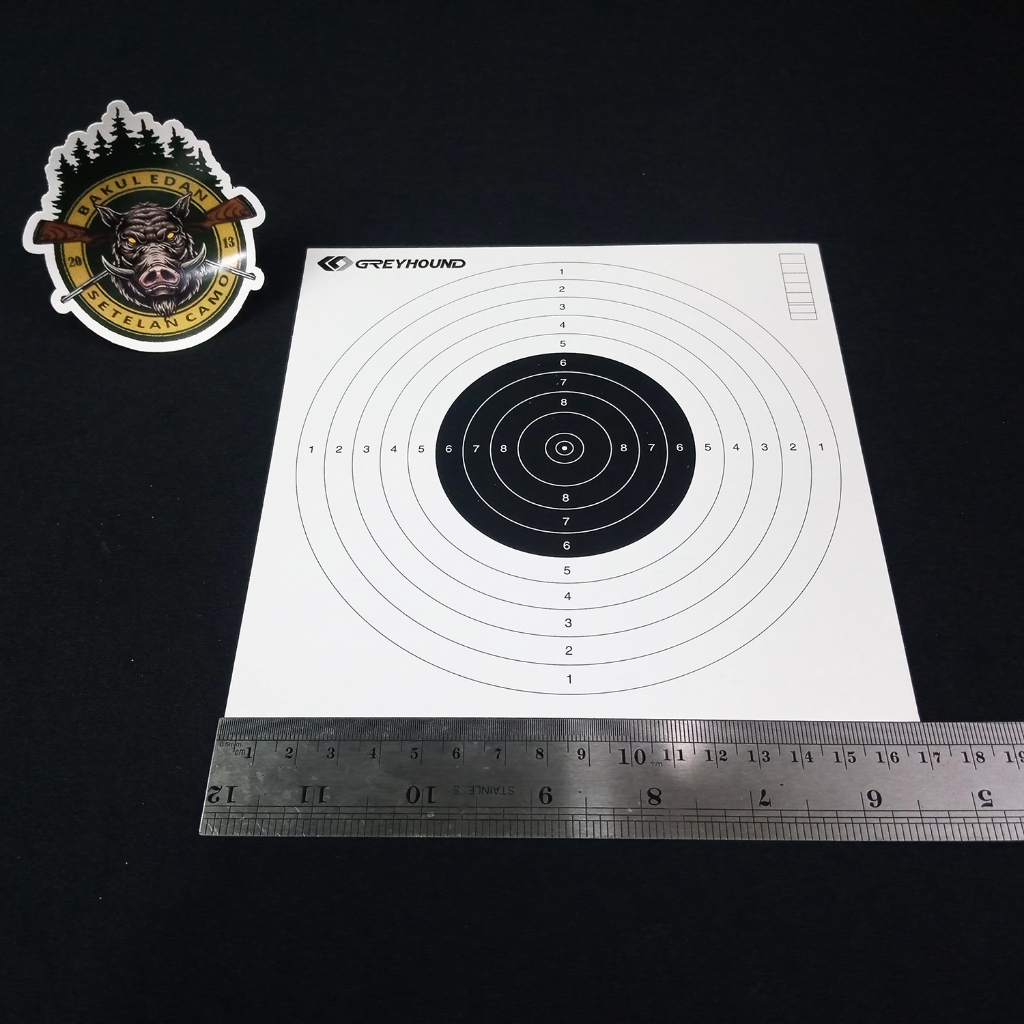 Jual KERTAS TARGET UKURAN 17X17 CM ISI 25 LEMBAR / TARGET SHOOTING ...