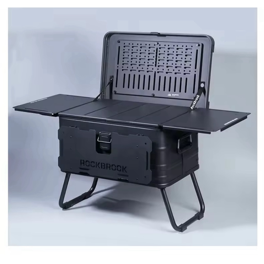 Jual ROCKBROOK ALUMINIUM TOOL STORAGE BLACK BOX 50L Kotak Hitam ...