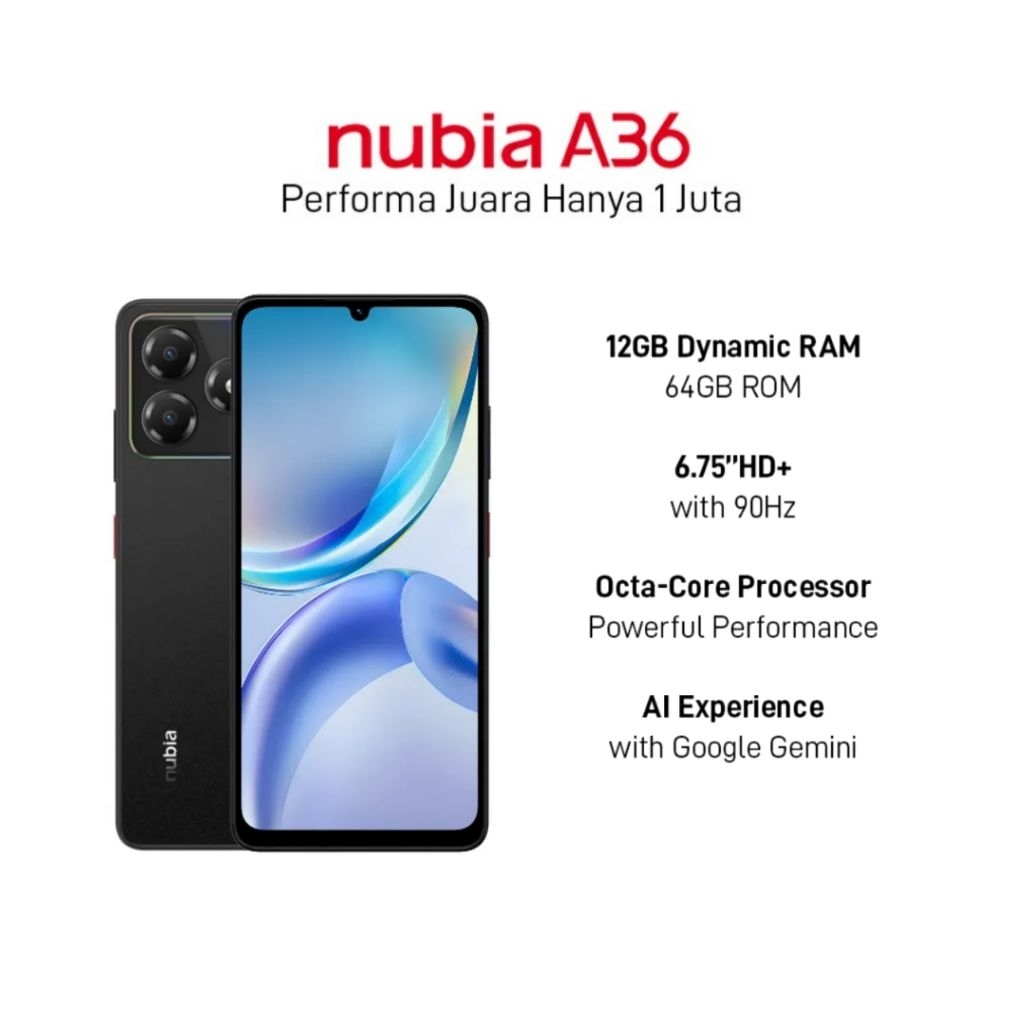 Jual ZTE NUBIA A36 RAM 4/64 GB GARANSI RESMI NUBIA | Shopee Indonesia