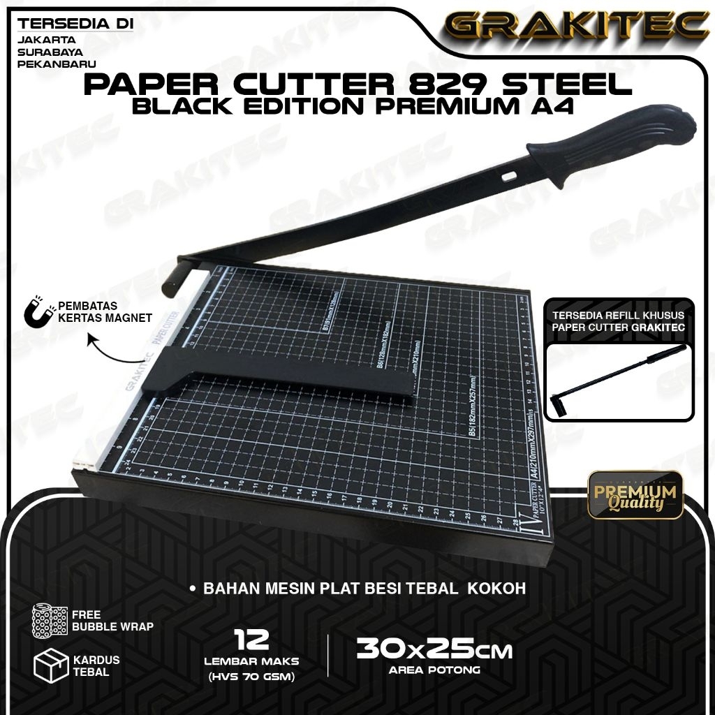 Jual [COD] Paper Cutter Premium Grakitec A5,A4,A4+ dan A3 Alat Potong ...