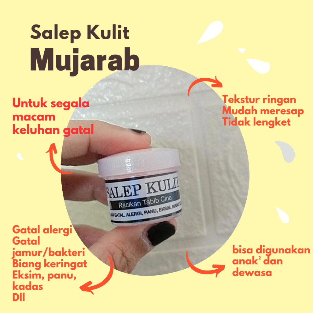 (Paket Isi 4) Salep Kuit Racikan Tabib Cina - Eksim, Scabies, Jerawat, Gatal Menahun