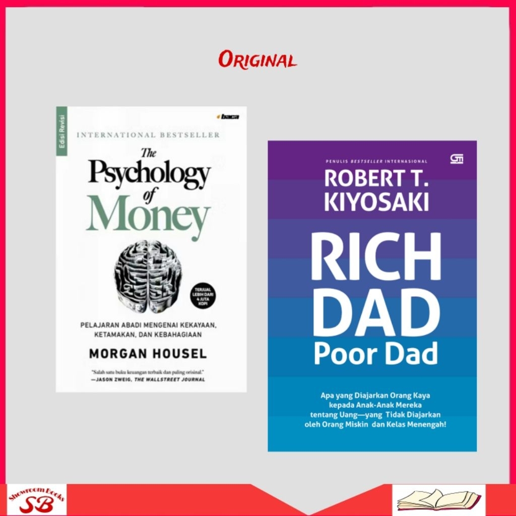 Jual Buku Rich Dad Poor Dad The Psychology of Money | Shopee Indonesia