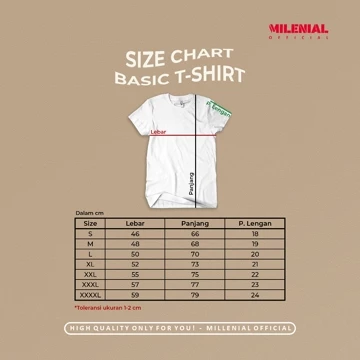 Kaos Polos Pendek Cotton Combed 24S Unisex