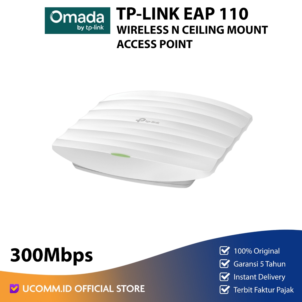 Jual TP-LINK Omada EAP 110 EAP110 Wireless N Ceiling Mount Access Point ...