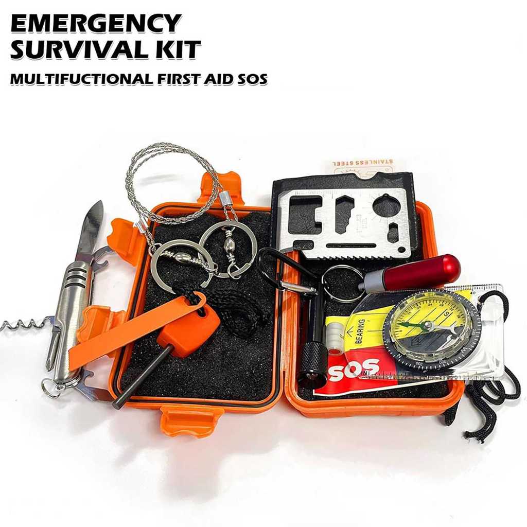 Jual Tools Survival Emergency Kit Multifunctional First Aid SOS ...