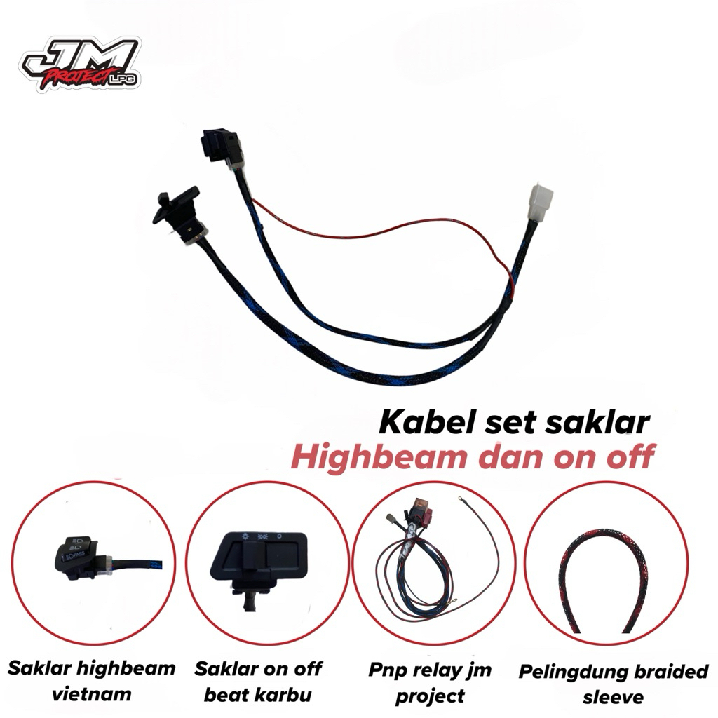Jual saklar+relay pas beam biled revo/beat pnp honda | Shopee Indonesia