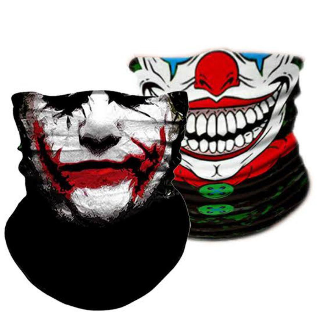 Jual buff masker motor karakter joker & tengkorak | Shopee Indonesia