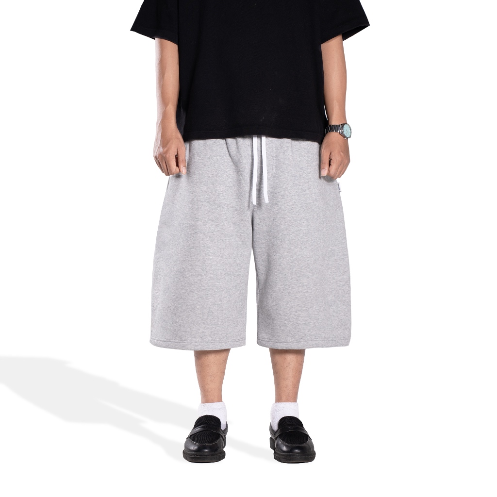 Jual Lessegos Sweatshort Fleece Lstar Misty Grey | Shopee Indonesia
