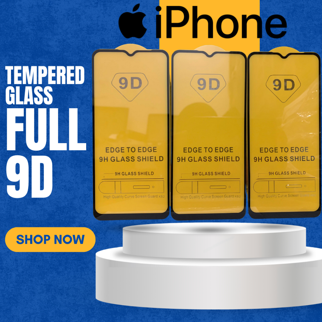 Jual Tempered Glass 9D Full Type Iphone Apple Terlengkap Anti