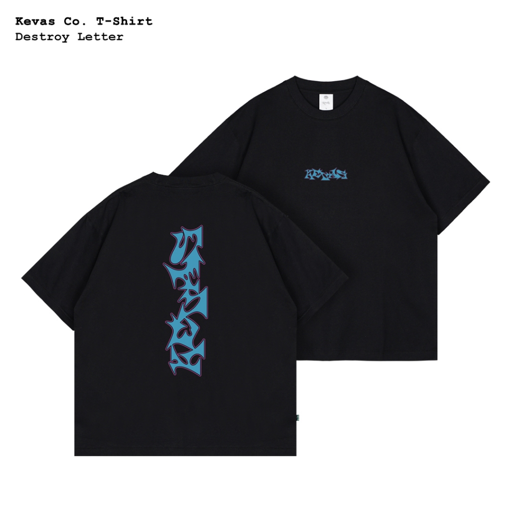 Jual Kevas Destroy Letter T-Shirt - Heavy Weight Cotton | Shopee Indonesia