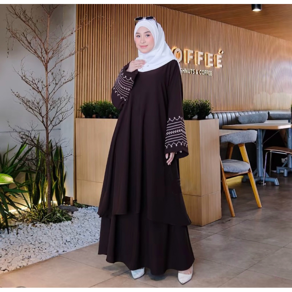 Jual SETELAN ROK MALAY | SETELAN ABAYA | ONE SET VIRAL | SETELAN MEWAH ...