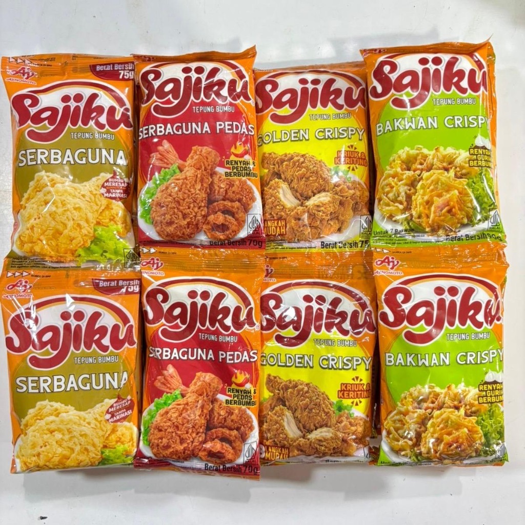 Jual 10Pcs Sajiku Tepung Bumbu Serbaguna - Bakwan, Pedas, Golden Krispy ...