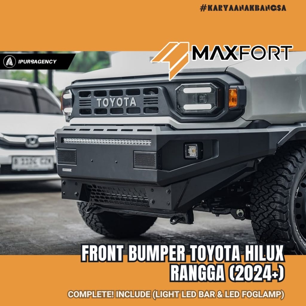Jual Bumper depan - Maxfort Front Bumper Hilux Rangga with (Light Led ...